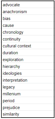 Primary History: Chronological Understanding